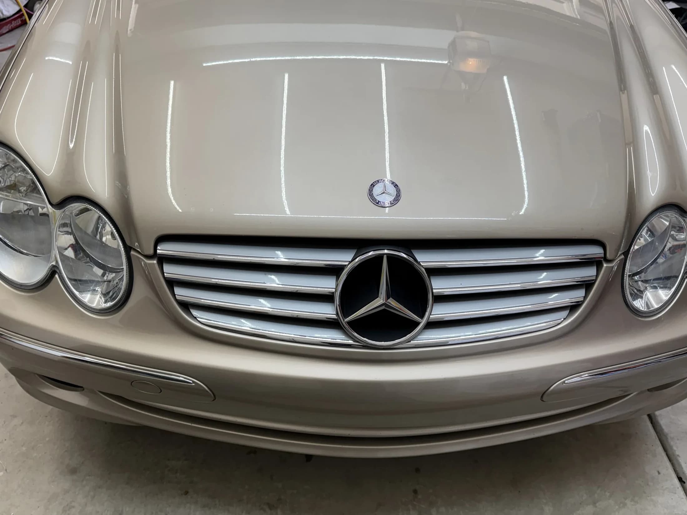 Mercedes front end after detailing.
